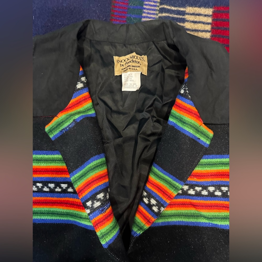 Pendleton Multicolor Striped Blazer - image 2